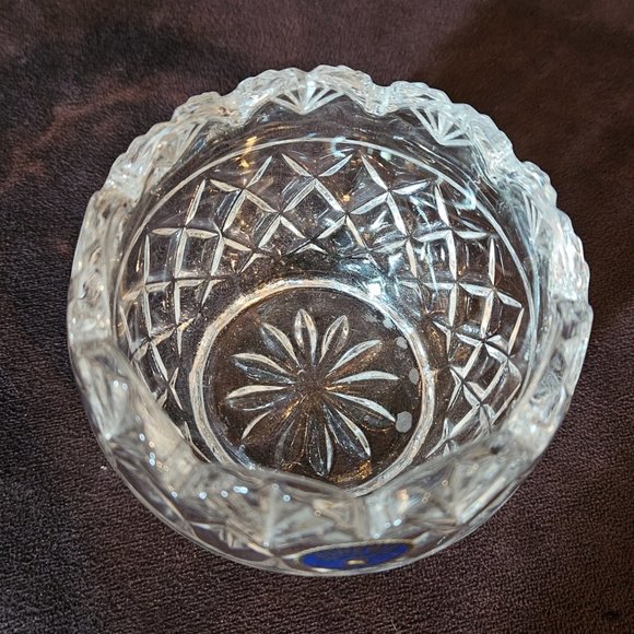 Bohemia Crystal Czech Republic Candy Bowl Gorgeous CUT (LEAD CRYSTAL) - Picture 2 of 7